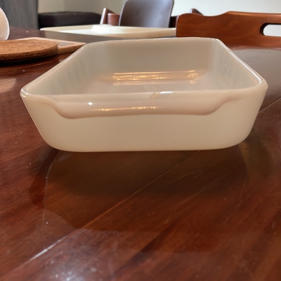 Anchor Fire-King Green Meadow Milk Glass 1-1/2 qt. Roaster - No Chips  #22 - Picture 6 of 8